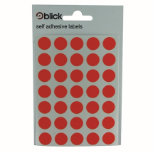 Blick Red Coloured Labels in Bags Round 13mm (Pack of 2800) RS00455