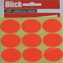 Blick Red Coloured Labels in Bags Round 29mm (Pack of 720) RS00515