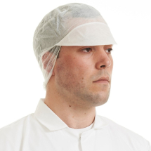 Disposable Snood Caps White 10 x 50 per case