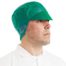 Disposable Snood Caps GREEN 10 x 50 Per Case
