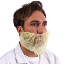 Disposable Beard Masks Yellow 10 x 100 per case