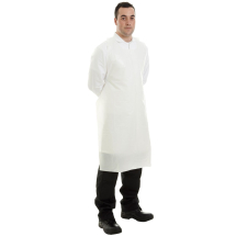 PE Disposable Aprons on Roll 50 Micron WHITE 47inchx27inch x 500