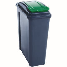 VFM Recycling Bin With Lid 25L Green VFM Recycling Bin With Lid 25L Green