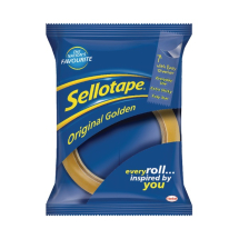 Sellotape 24mm x 66m Golden Tape (Pack of 12)