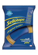 Sellotape 24mm x 66m Golden Tape (Pack of 6)