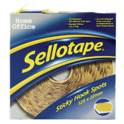 Sellotape Sticky Hook Spots (Pack of 125)