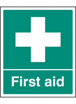 First Aid Post Sign 300x250mm - Rigid Plastic