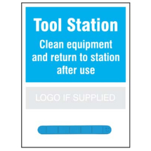 Tool Station Shadow Board c/w Blue Magnetic Rail 440x600mm