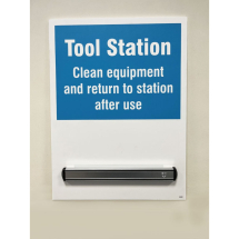 Tool Station Shadow Board c/w 360mm Magnetic Rail 440x600mm
