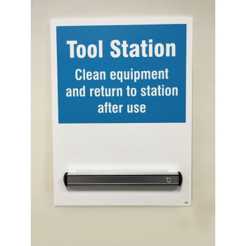 Tool Station Shadow Board c/w 360mm Magnetic Rail 440x600mm
