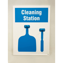 Cleaning Station Shadow Board 2 Piece - 440x600mm
