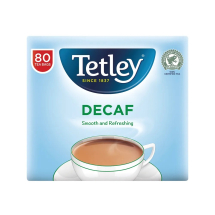Tetley Decaffeinated Tea Bag (Pack of 80)