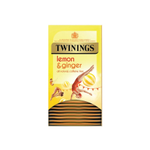 Twinings Lemon & Ginger Fruit Infusion Tea Bags (Pack of 20)