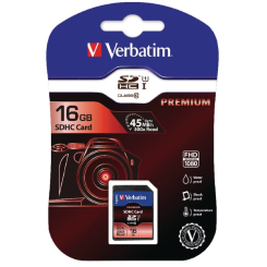 Verbatim Secure Digital High Capacity Memory Card SDHC 16GB