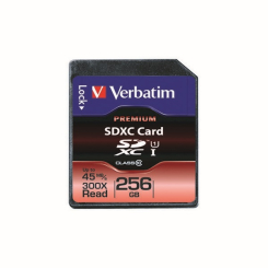 Verbatim Premium SDXC Memory Card Class 10 UHS-I U1 256GB
