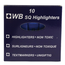 Blue Hi-Glo Highlighter Pens (Pack of 10)