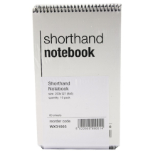 Spiral Shorthand Notebook 80 Leaf (Pack of 10)