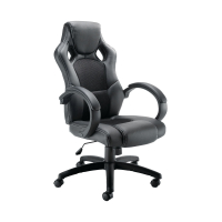 Arista Bolt Leather Look and Mesh Chair